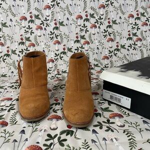 Dolce Vita Tan Suede Ankle Boots